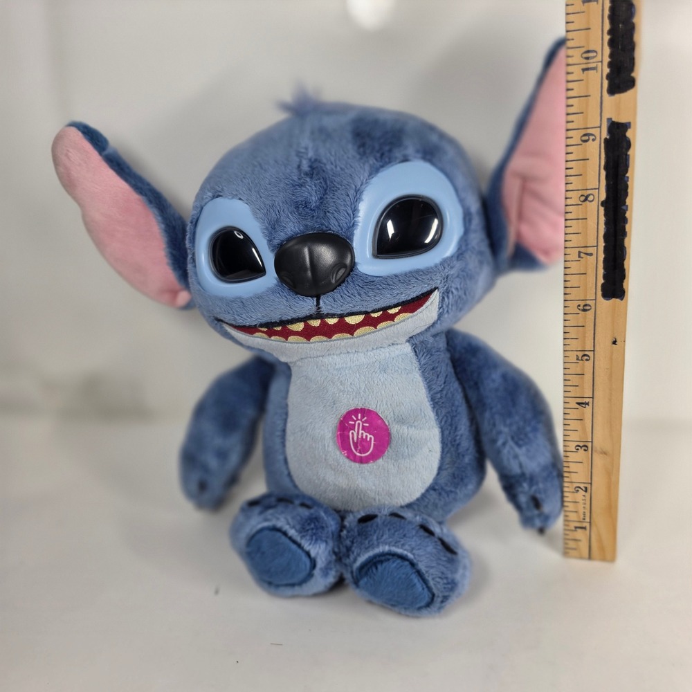 Disney Many Moods of Stitch Interactive 14" Plush Toy LCD Eyes Works